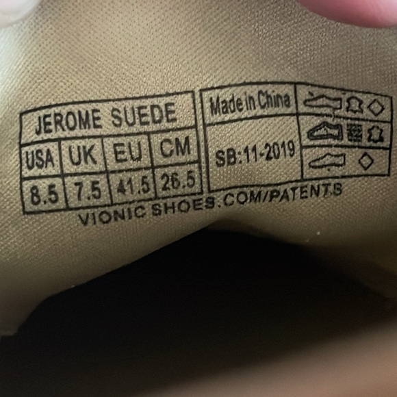 Vionic Jerome Suede Men’s Shoes Size 8.5 - Picture 13 of 16